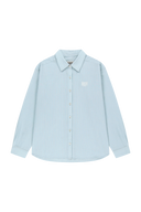 W OVERSIZED SHEER SHIRTS IN SKY BLUE