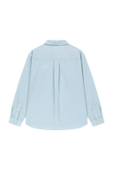 W OVERSIZED SHEER SHIRTS IN SKY BLUE