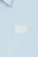 W OVERSIZED SHEER SHIRTS IN SKY BLUE