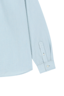 W OVERSIZED SHEER SHIRTS IN SKY BLUE
