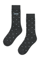 MINI POLKA DOT SOCKS IN CHARCOAL GREY