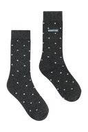 MINI POLKA DOT SOCKS IN CHARCOAL GREY