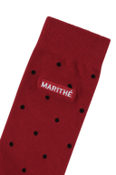 MINI POLKA DOT SOCKS IN RED