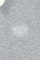 W SMALL CLASSIC LOGO LACE COLLAR SWEATSHIRT IN HEATHER GREY