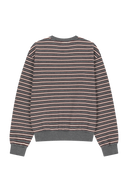 W SMALL CLASSIC LOGO V NECK BALLON SWEATSHIRT IN STRIPE