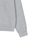 SMALL CLASSIC LOGO HALF ZIPUP SWEATSHIRT IN HEATHER GREY