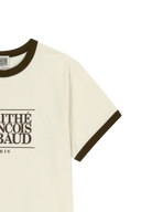 AEROCOOL CLASSIC LOGO RINGER TEE IN CREAM