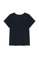 AEROCOOL CLASSIC LOGO RINGER TEE IN NAVY