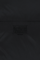HIGH NECK DOWN VEST IN BLACK