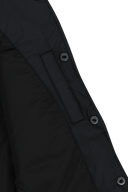 HIGH NECK DOWN VEST IN BLACK