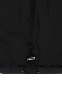 HIGH NECK DOWN VEST IN BLACK