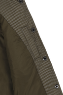 HIGH NECK DOWN VEST IN CHECK
