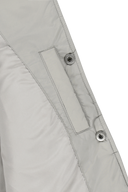 HIGH NECK DOWN VEST IN LIGHT GRAY