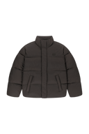 CLASSIC LOGO BASIC DOWN JACKET IN DARK BROWN