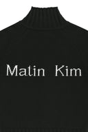 CASHMERE BLENDED SPELL POINT KNIT ZIP UP IN BLACK