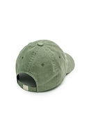 ROUGH CUT APPLIQUE BALL CAP IN LIGHT KHAKI