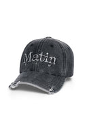 復古裂紋標誌棒球帽 (VINTAGE CRACK LOGO BALL CAP) 黑色