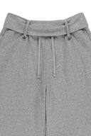 WAIST FOLDING JERSEY PANTS IN GRAY