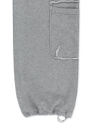 WAIST FOLDING JERSEY PANTS IN GRAY