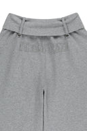 WAIST FOLDING JERSEY PANTS IN GRAY