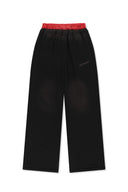 UNI CONTRAST JERSY PANTS IN BLACK