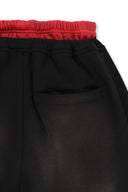 UNI CONTRAST JERSY PANTS IN BLACK