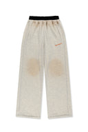 UNI CONTRAST JERSY PANTS IN LIGHT BEIGE