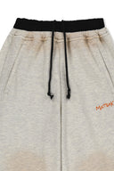 UNI CONTRAST JERSY PANTS IN LIGHT BEIGE