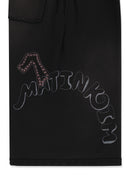 UNI WAIST POINT JERSEY SHORTS IN BLACK