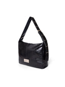 PADDED EYELET BIG BAG IN BLACK