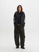 MIX QUILTED LIGHT DOWN VEST IN BLACK