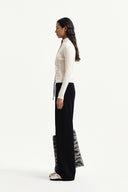 HANDCRAFT SLIM FIT CARDIGAN IN LIGHT BEIGE image 6