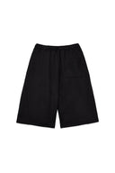 BACK POCKET GLITTER BERMUDA SWEATPANTS FOR WOMEN IN BLACK image 3