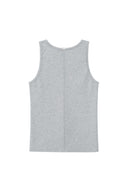 SMALL LOGO PINTUCK SLEEVELESS TOP FOR MEN IN GRAY image 7