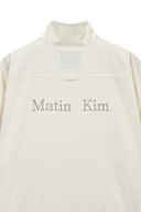 BACK LOGO HIGH NECK JUMPER IN CREAM image 6
