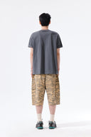 CAMOUFLAGE CARGO BERMUDA PANTS FOR MEN IN CAMEL image 9
