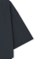 TIE DETAIL DRAPED LOGO TOP IN CHARCOAL GREY image 4