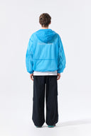 BACK LOGO HOODY WINDBREAKER FOR MEN IN CHARCOAL GREY image 19