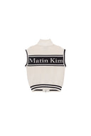 SPELL POINT STRIPE KNIT VEST IN BLACK image 6