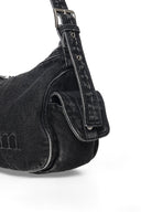 MATIN DUST DENIM SIDE POCKET BAG IN BLACK image 11
