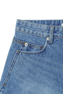 STITCH POINT DENIM SHORTS IN BLUE image 16