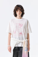 PORTRAIT GRAFFITI LOGO TOP IN WHITE image 13