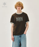 AEROCOOL CRACK CLASSIC LOGO RINGER TEE IN BROWN image 10