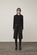 BACK POCKET GLITTER BERMUDA SWEATPANTS FOR WOMEN IN BLACK image 6