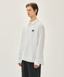 CLASSIC LOGO LINEN SHIRT IN WHITE image 20