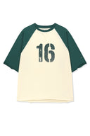 RAW EDGE RAGLAN TOP IN CREAM image 12