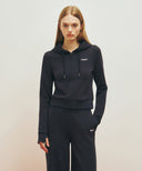 MARITHE SPORT W HOODIE ZIPUP IN NAVY image 1