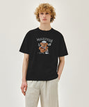 MARINE DRAWING DOODLE GRAPHIC TEE IN BLACK image 11