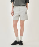 CLASSIC LOGO SWEAT SHORTS IN LIGHT HEATHER GREY image 19