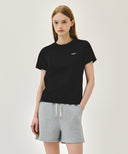 W SMALL REGULAR LOGO TEE IN BLACK image 11